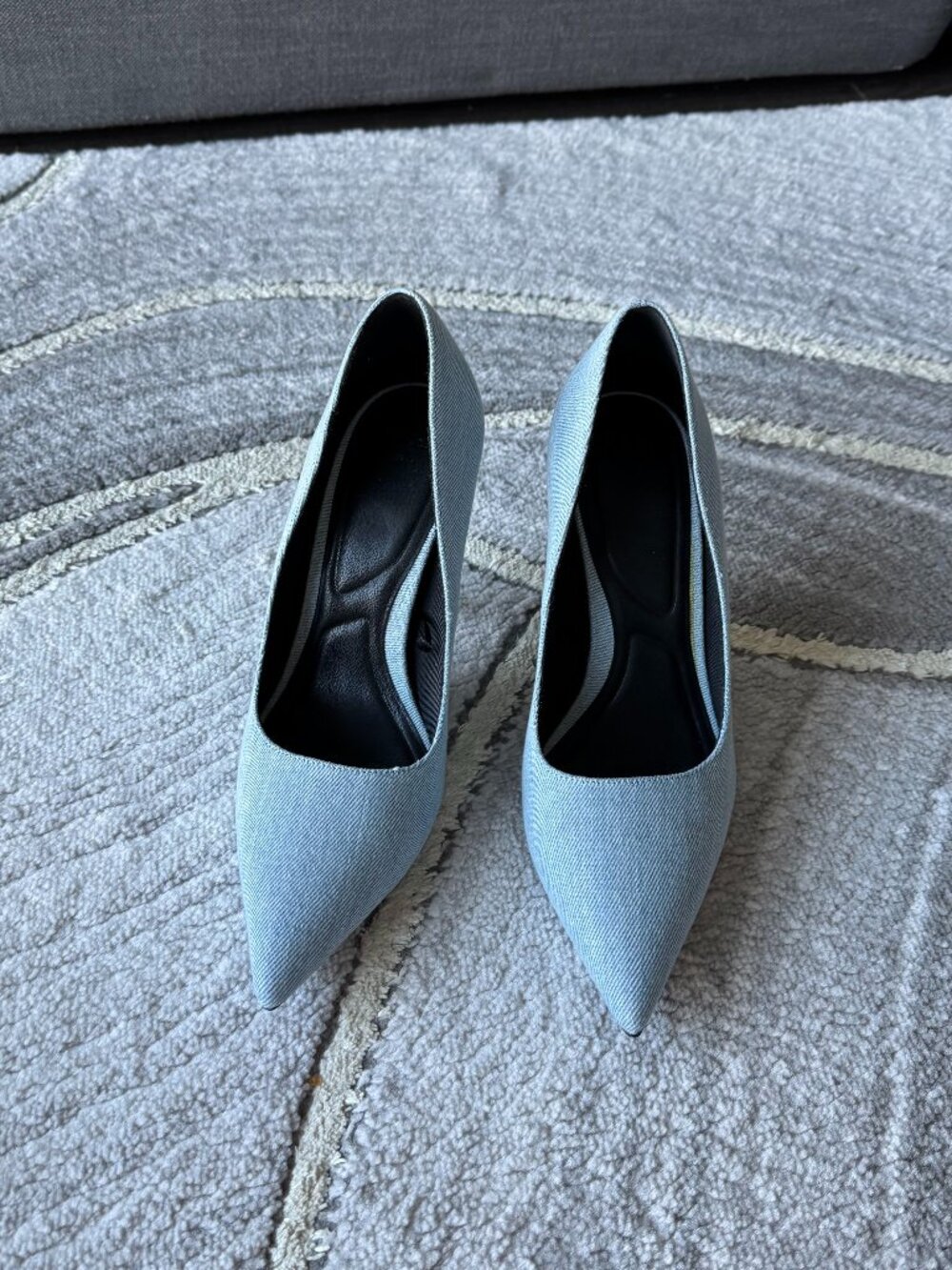 ZARA Denim heels